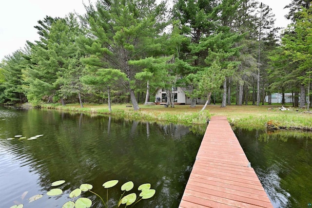 2775 Lake Rd, Barnes, WI 54873 - dock area with a water view
