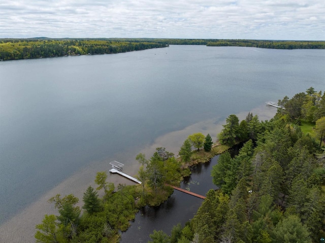 2775 Lake Rd, Barnes, WI 54873 - drone / aerial view of a large body of water and a forest