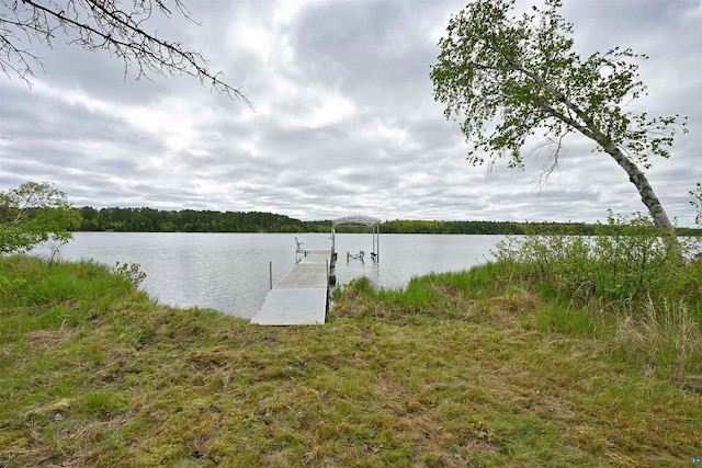 2775 Lake Rd, Barnes, WI 54873 - dock area with a water view