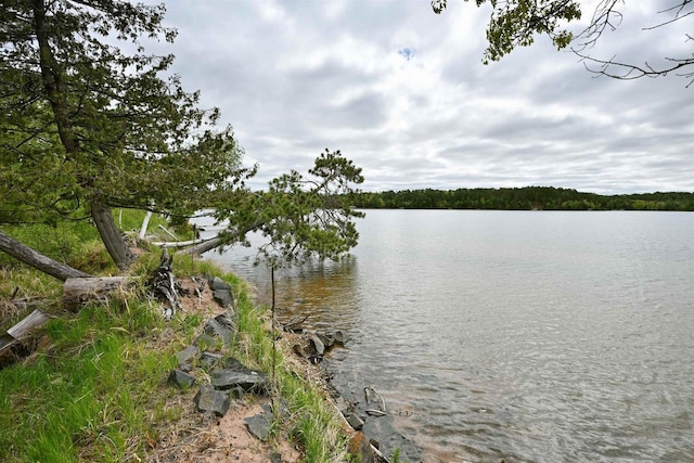 2775 Lake Rd, Barnes, WI 54873 - water view featuring a heavily wooded area