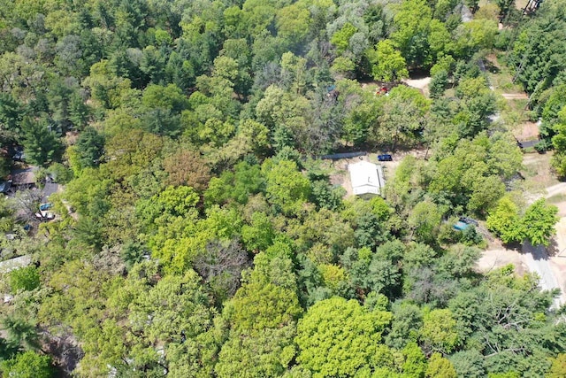 W4643 S Pearl Lake Rd, Redgranite, WI 54970 - aerial view of property's location featuring a forest