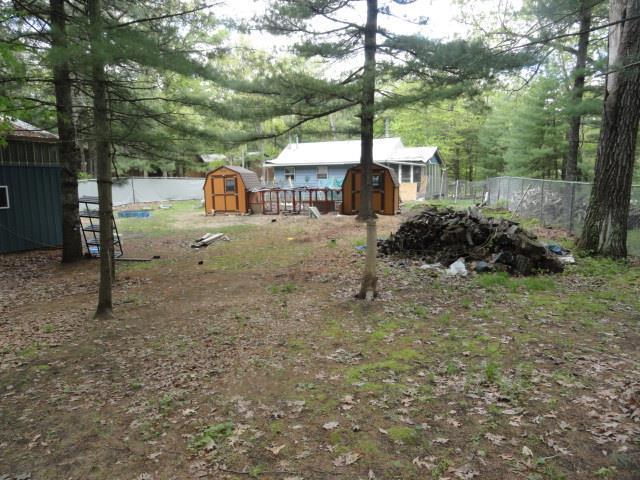 W4643 S Pearl Lake Rd, Redgranite, WI 54970 - view of fenced backyard