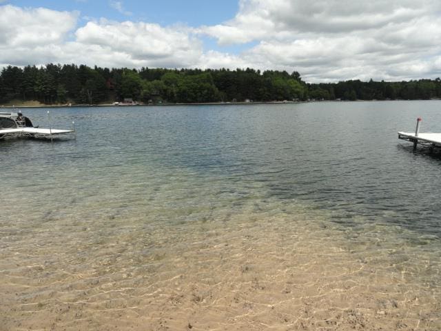 W4643 S Pearl Lake Rd, Redgranite, WI 54970 - water view featuring a forest