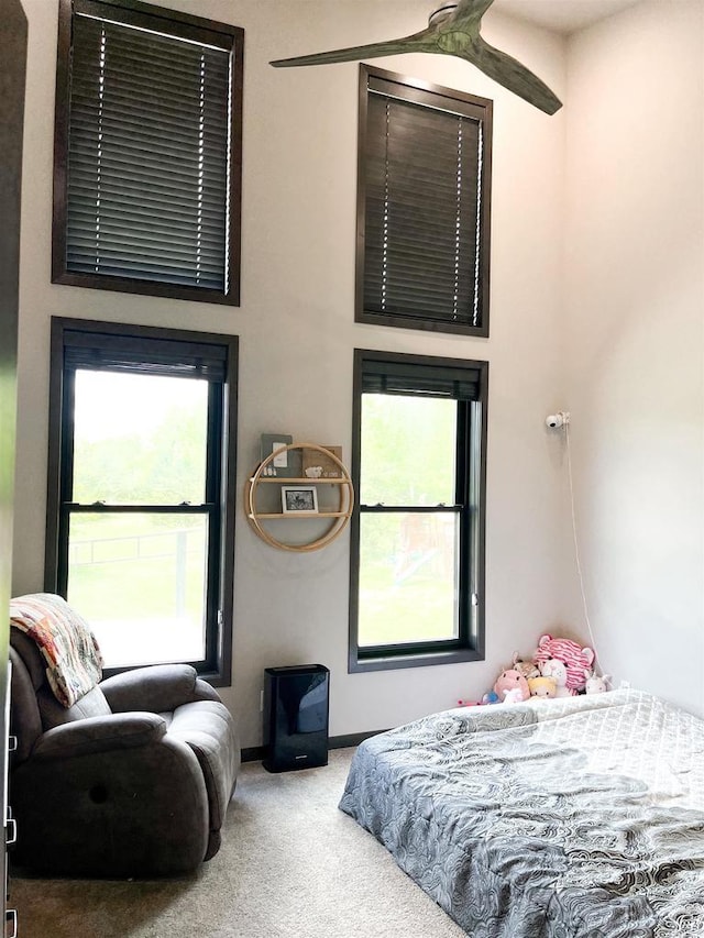 S7915 Ruthe Badger Ln, Merrimac, WI 53561 - bedroom with carpet flooring, multiple windows, and baseboards