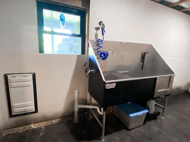 S7915 Ruthe Badger Ln, Merrimac, WI 53561 - misc room with pet washing area