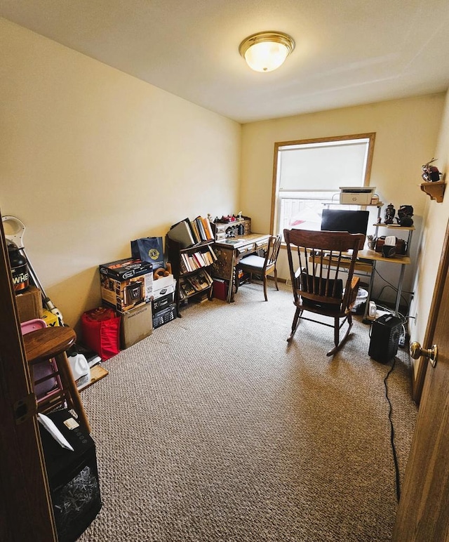 1114 W St, Racine, WI 53404 - view of carpeted home office