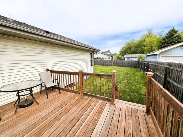 1114 W St, Racine, WI 53404 - view of deck