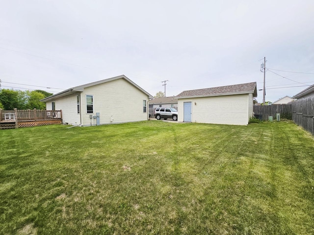 1114 W St, Racine, WI 53404 - back of house with a deck