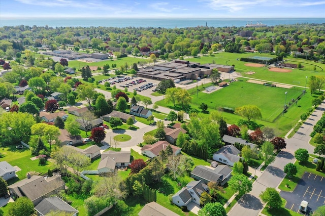 1517 Merry Ct, Port Washington, WI 53074 - aerial perspective of suburban area featuring a large body of water