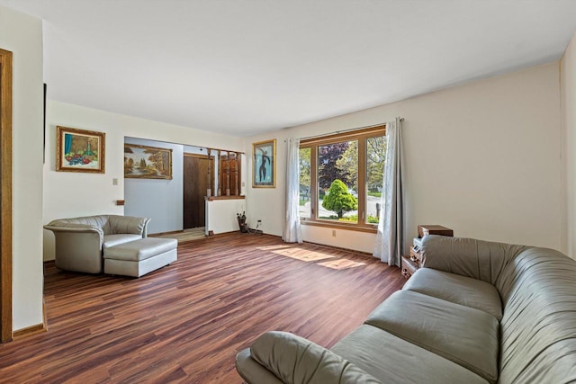 1517 Merry Ct, Port Washington, WI 53074 - living area with wood finished floors and baseboards