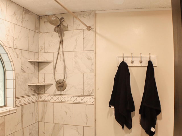 507 Janesville St, Oregon, WI 53575 - bathroom featuring tiled shower