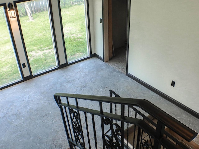 507 Janesville St, Oregon, WI 53575 - stairs with concrete floors