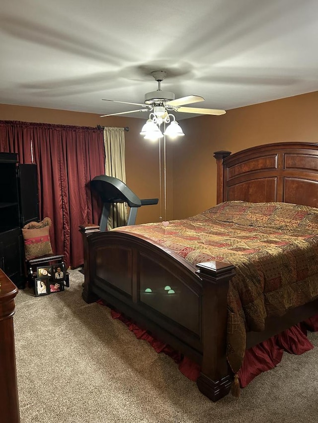 4103 80th St Unit 28A, Kenosha, WI 53142 - bedroom featuring carpet and a ceiling fan
