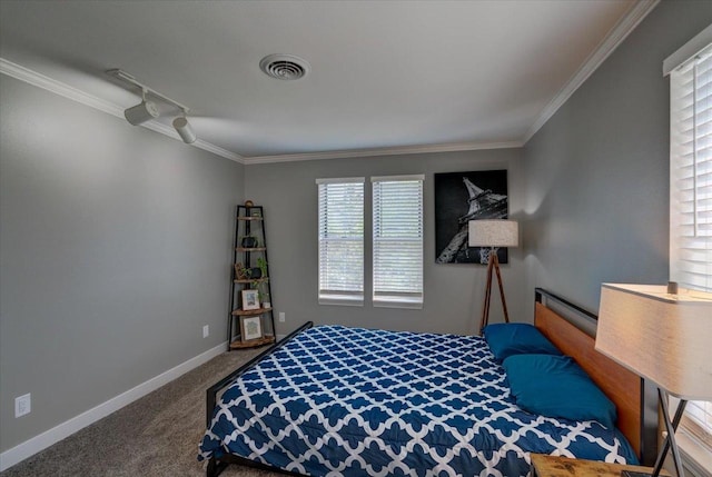 2 Captains Ct Unit 5, Madison, WI 53719 - bedroom with carpet flooring, crown molding, and baseboards