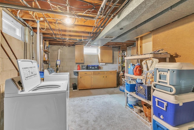 2117 N 27th St, Sheboygan, WI 53081 - basement featuring independent washer and dryer