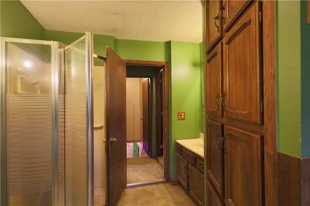 1217 Andover Ave, Eau Claire, WI 54703 - bathroom with vanity and a shower stall