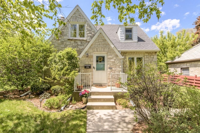 5744 W Rita Dr, West Allis, WI 53219 - english style home with stone siding and roof with shingles