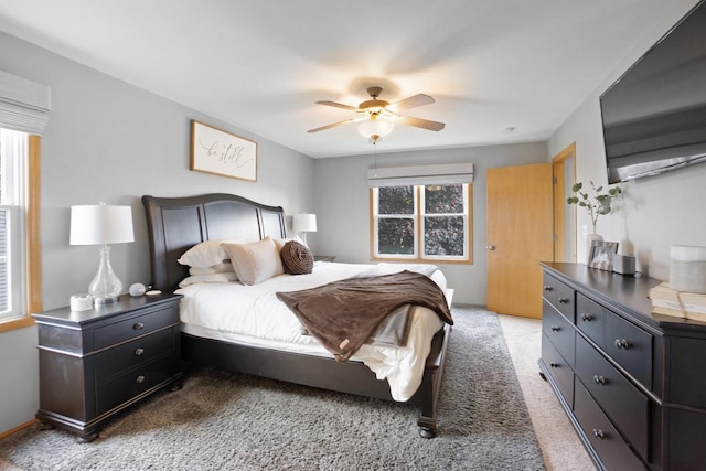 371 Thurow Dr, Oconomowoc, WI 53066 - bedroom with carpet flooring and a ceiling fan