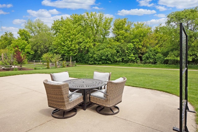 371 Thurow Dr, Oconomowoc, WI 53066 - view of patio featuring outdoor dining space