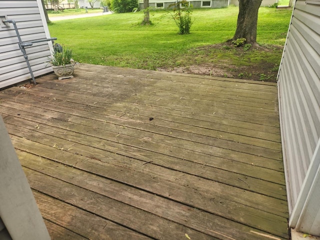 409 W Spence St, Colby, WI 54421 - wooden terrace featuring a yard