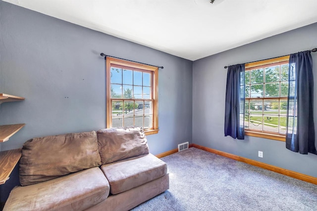 108 Healy Ct, Shawano, WI 54166 - living area with carpet and baseboards