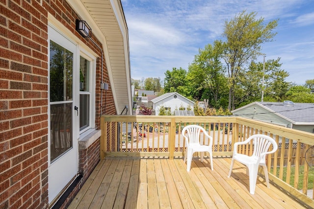 4648 S Kansas Ave Unit 4650, Saint Francis, WI 53235 - view of wooden terrace