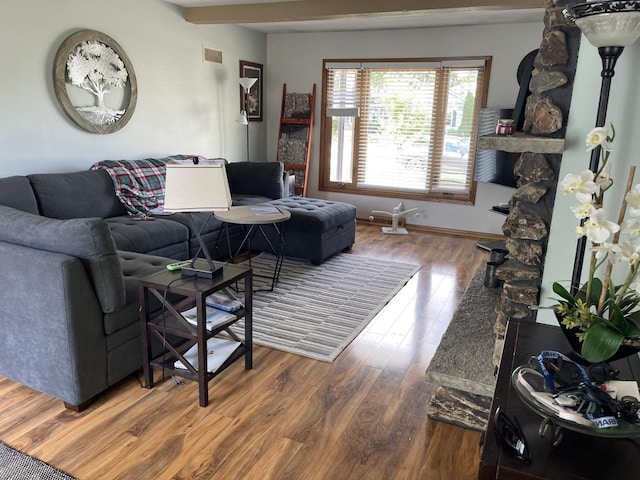N101W16063 Santa Fe Dr, Germantown, WI 53022 - living area with wood finished floors and baseboards