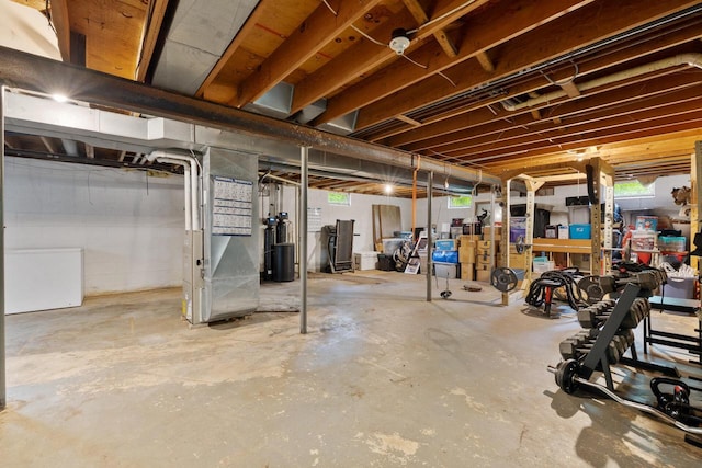 3324 County Highway Cc, Slinger, WI 53086 - basement with fridge