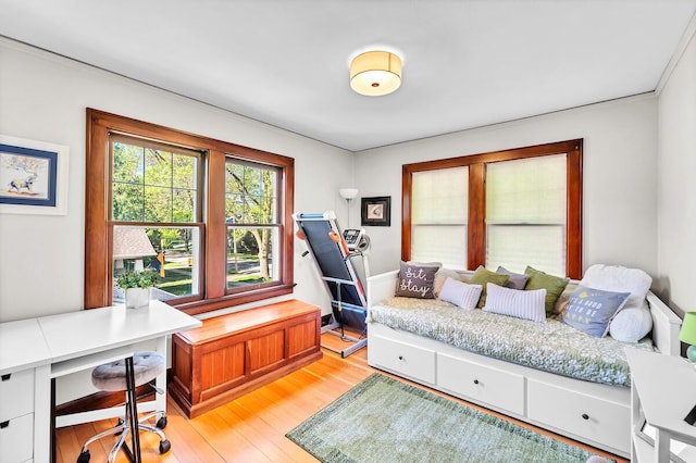 2254 N 73rd St, Wauwatosa, WI 53213 - bedroom with light wood-style floors and an office area