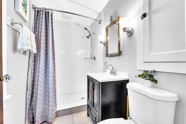 2254 N 73rd St, Wauwatosa, WI 53213 - full bath with toilet, tiled shower, and vanity