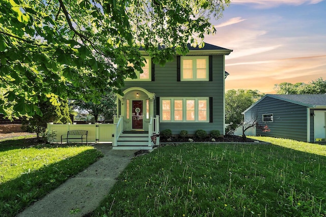 2254 N 73rd St, Wauwatosa, WI 53213 - view of front facade with a lawn