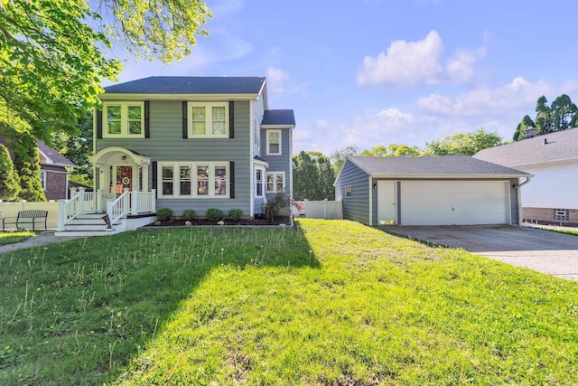 2254 N 73rd St, Wauwatosa, WI 53213 - colonial inspired home with a detached garage