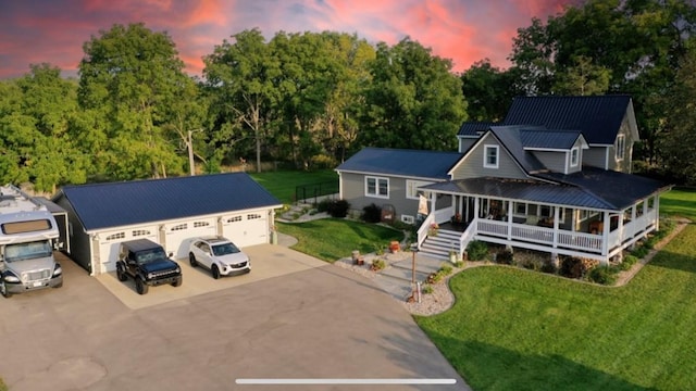 76 Hillside Rd, Edgerton, WI 53534 - view from above of property