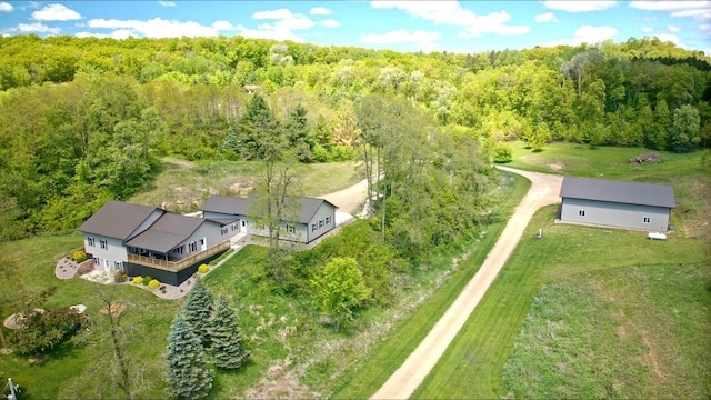 S1579 Butler Rd, Hillsboro, WI 54634 - view from above of property with a forest