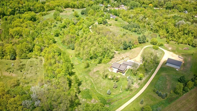 S1579 Butler Rd, Hillsboro, WI 54634 - aerial view of property's location with a forest