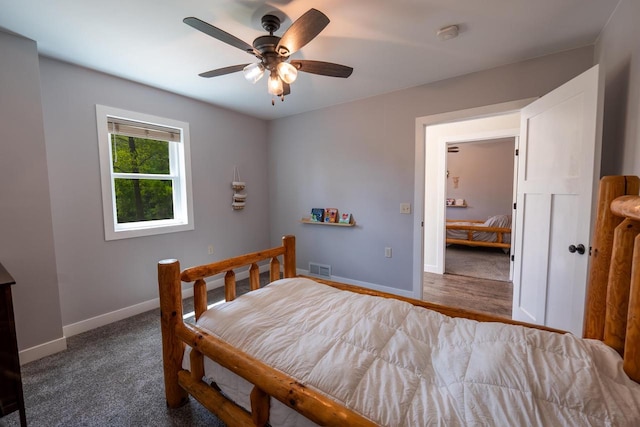 S1579 Butler Rd, Hillsboro, WI 54634 - bedroom featuring baseboards and a ceiling fan