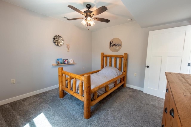 S1579 Butler Rd, Hillsboro, WI 54634 - carpeted bedroom featuring baseboards and ceiling fan