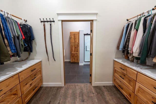 S1579 Butler Rd, Hillsboro, WI 54634 - spacious closet featuring dark wood-type flooring