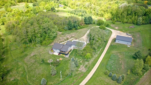 S1579 Butler Rd, Hillsboro, WI 54634 - aerial view of property and surrounding area featuring a forest