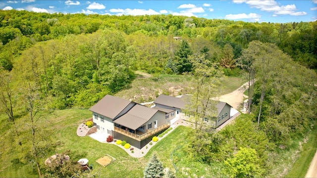 S1579 Butler Rd, Hillsboro, WI 54634 - view from above of property featuring a heavily wooded area