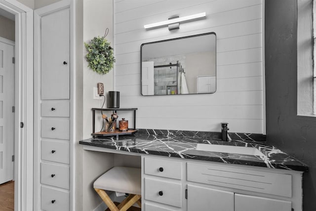 751 Warsaw St, Menasha, WI 54952 - full bathroom featuring vanity and a shower with curtain