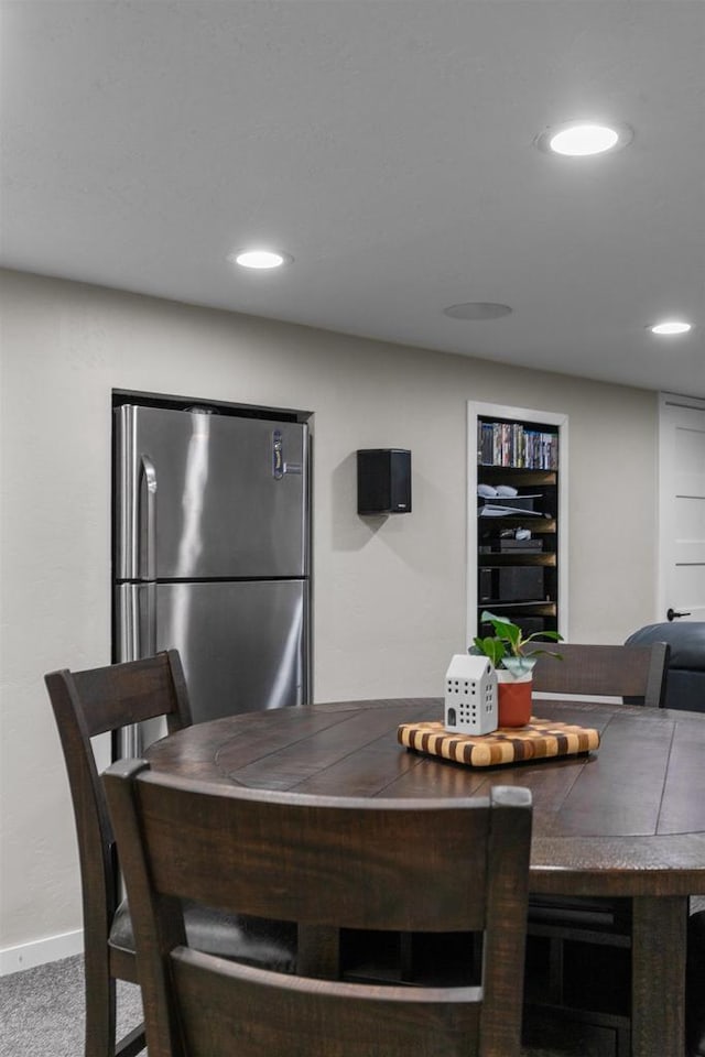 751 Warsaw St, Menasha, WI 54952 - dining space with recessed lighting and baseboards
