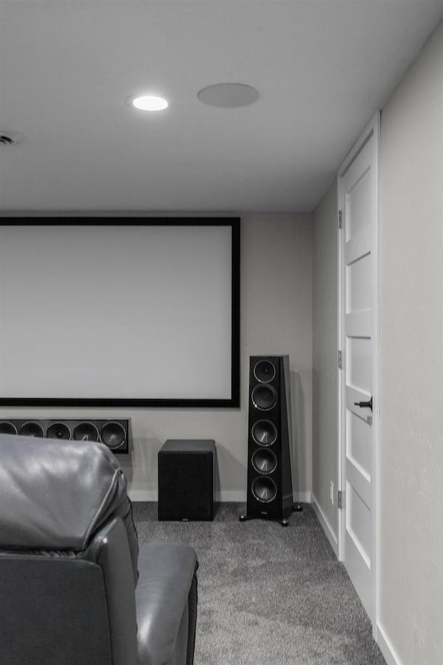 751 Warsaw St, Menasha, WI 54952 - carpeted cinema featuring baseboards