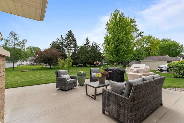 751 Warsaw St, Menasha, WI 54952 - view of patio / terrace featuring an outdoor living space