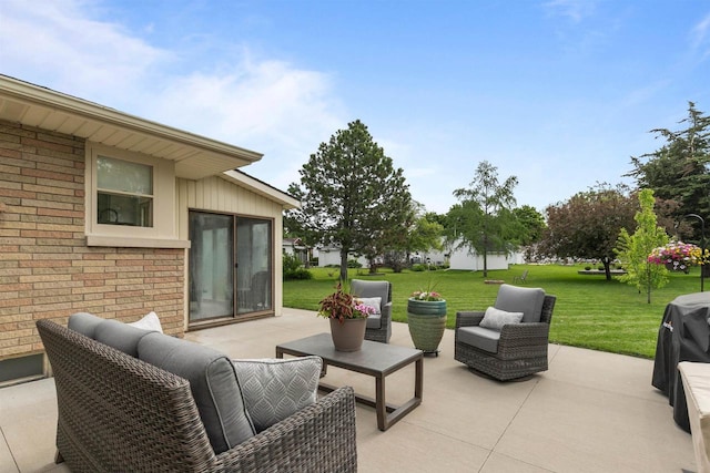 751 Warsaw St, Menasha, WI 54952 - view of patio / terrace featuring an outdoor living space