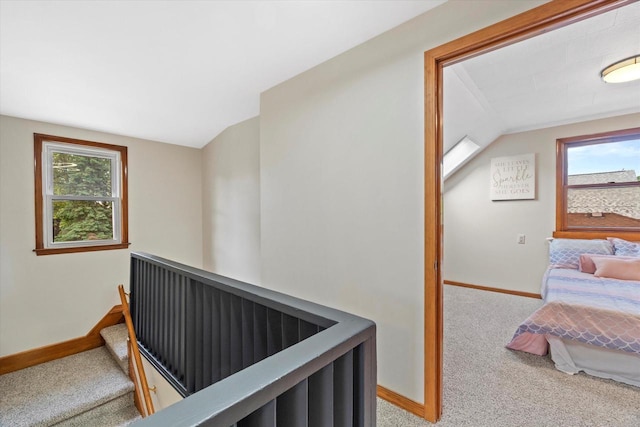 8706 W Arthur Ave, West Allis, WI 53227 - staircase featuring carpet flooring and baseboards