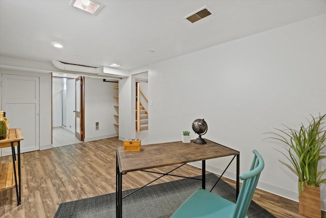 8706 W Arthur Ave, West Allis, WI 53227 - office area with wood finished floors and baseboards