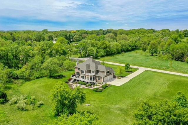 W292S5474 Fox Run Ct, Waukesha, WI 53189 - aerial view of property and surrounding area with a forest