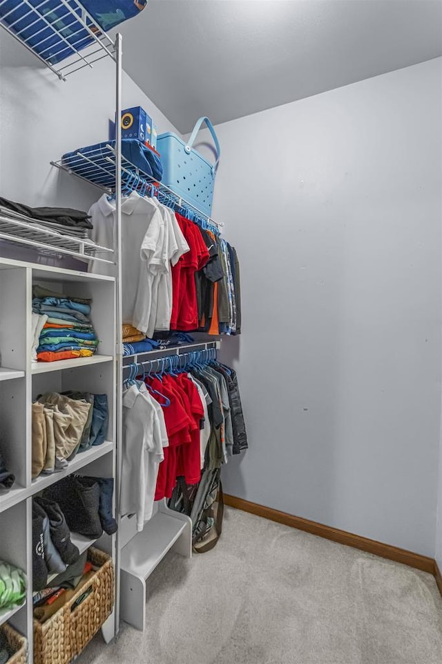 812 Clover Ln, Deforest, WI 53532 - spacious closet with carpet floors
