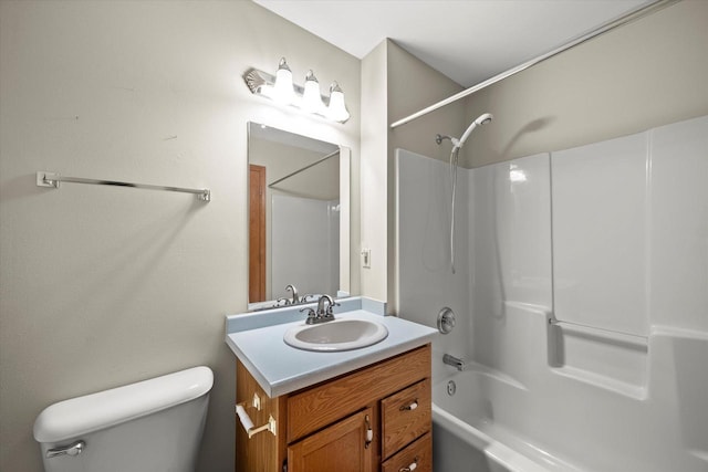 W159N4835 Graysland Dr Unit E, Menomonee Falls, WI 53051 - full bath featuring toilet, vanity, and shower / tub combination
